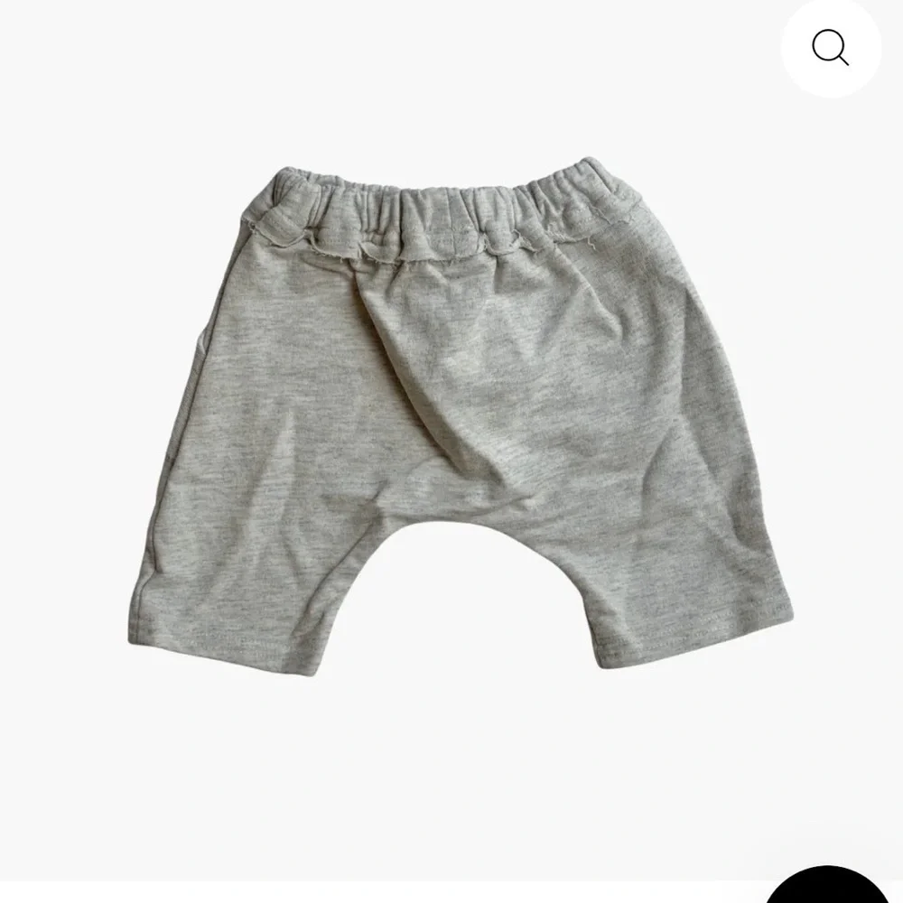 Soft Beige Kids Shorts with Drawstring by boutique brand, Oh Baby!